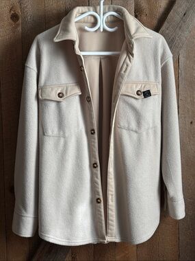 Flecee wool overshirt